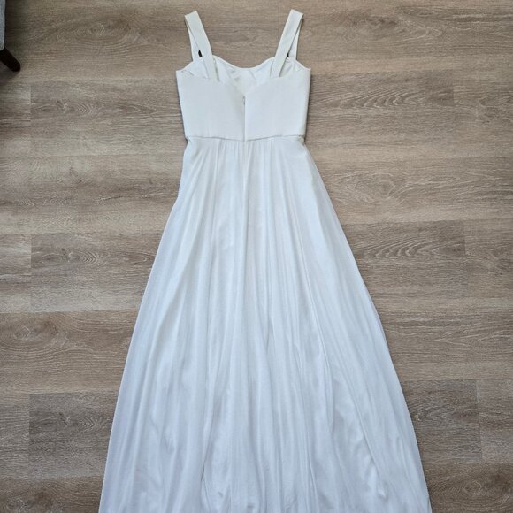 Amsale Custom Bridal Dress Chiffon Wedding Gown Floor-Length Sz 4 New with Tags - Picture 8 of 16